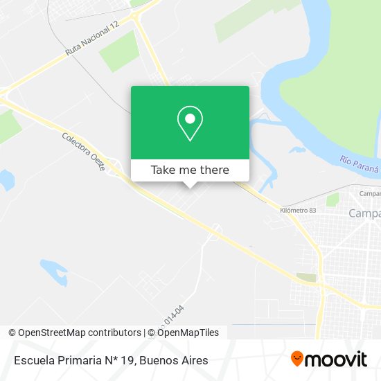 Escuela Primaria N* 19 map