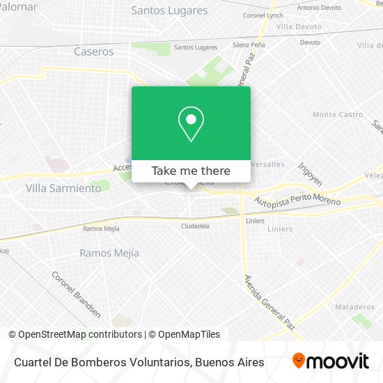 Cuartel De Bomberos Voluntarios map