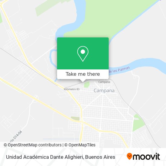 Mapa de Unidad Académica Dante Alighieri
