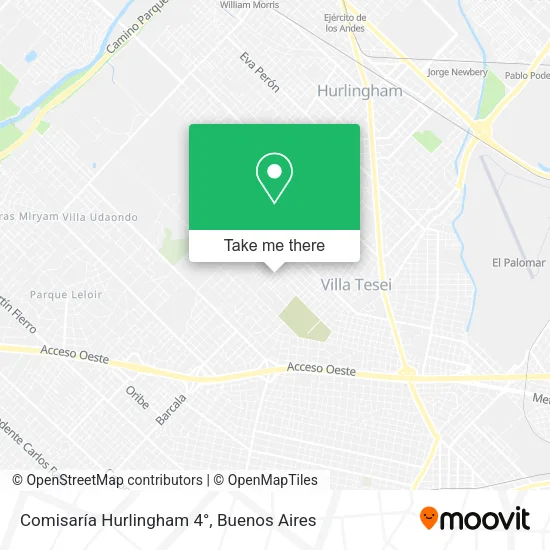Comisaría Hurlingham 4° map