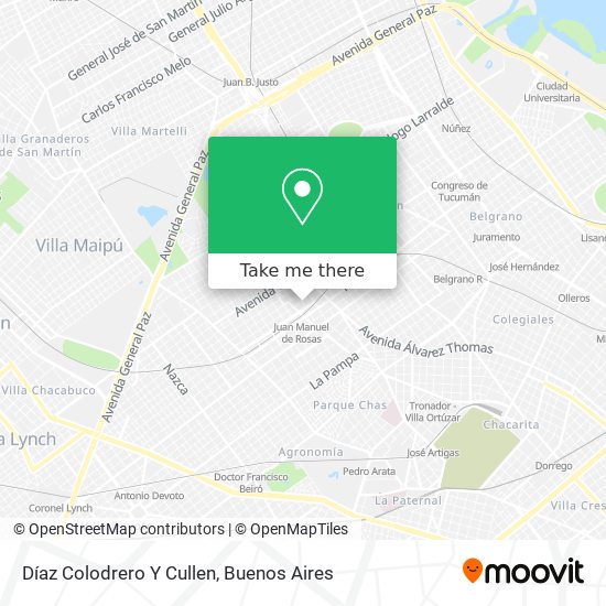 Díaz Colodrero Y Cullen map