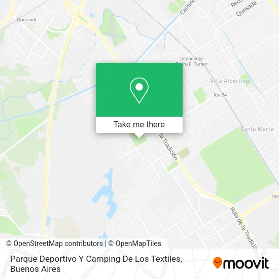 Parque Deportivo Y Camping De Los Textiles map
