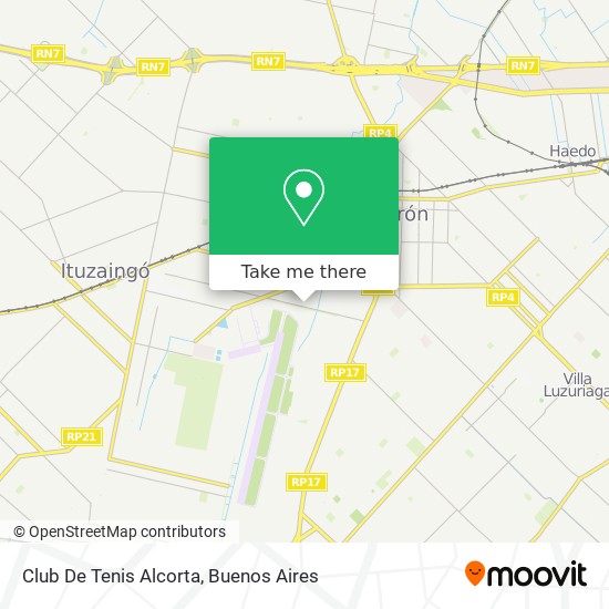 Club De Tenis Alcorta map