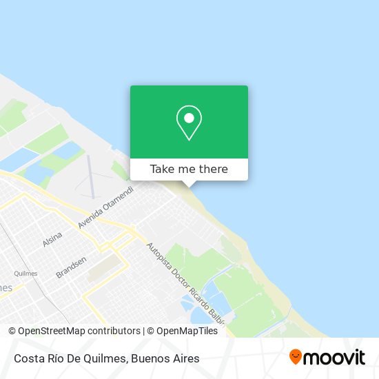 Costa Río De Quilmes map