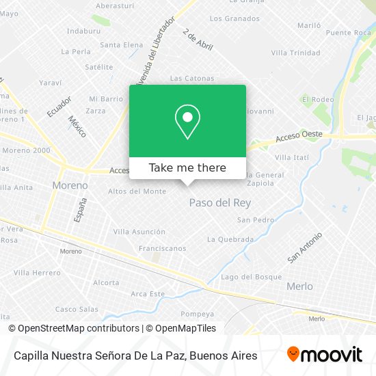 Mapa de Capilla Nuestra Señora De La Paz