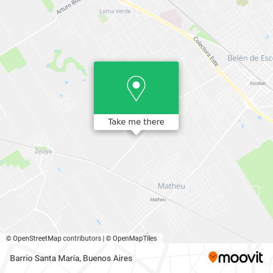 Mapa de Barrio Santa María