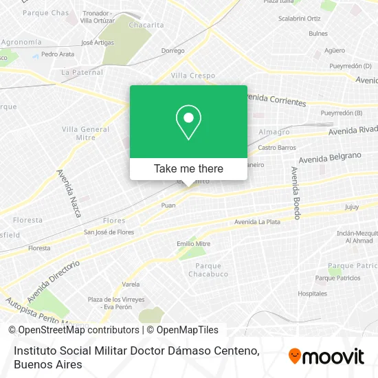 Mapa de Instituto Social Militar Doctor Dámaso Centeno