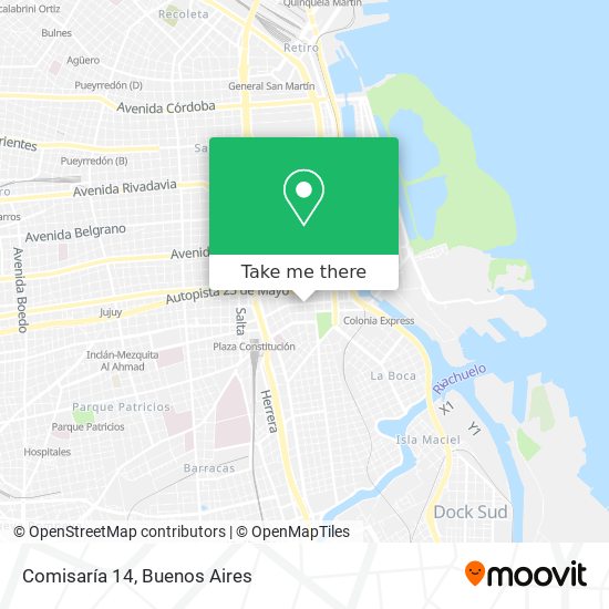 Comisaría 14 map