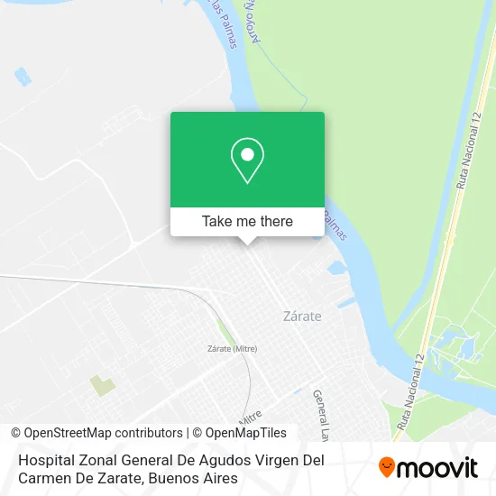 Hospital Zonal General De Agudos Virgen Del Carmen De Zarate map