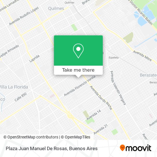 Mapa de Plaza Juan Manuel De Rosas