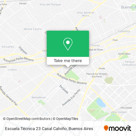 Escuela Técnica 23 Casal Calviño map