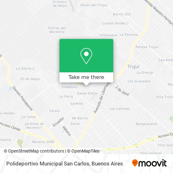 Polideportivo Municipal San Carlos map