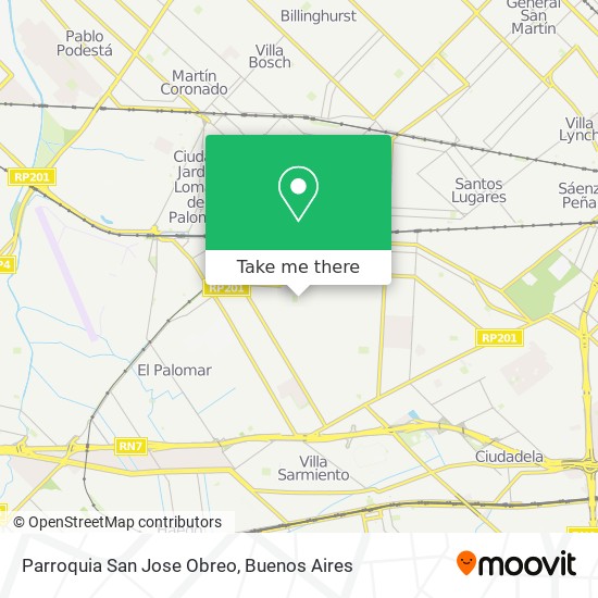 Mapa de Parroquia San Jose Obreo