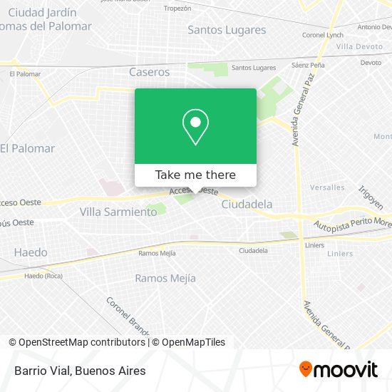 Barrio Vial map