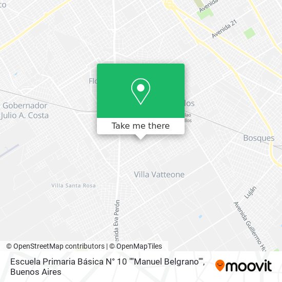 Escuela Primaria Básica N° 10 ""Manuel Belgrano"" map