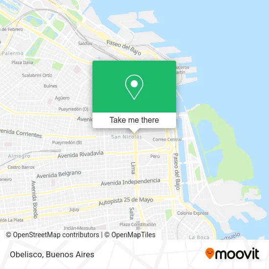 Obelisco map