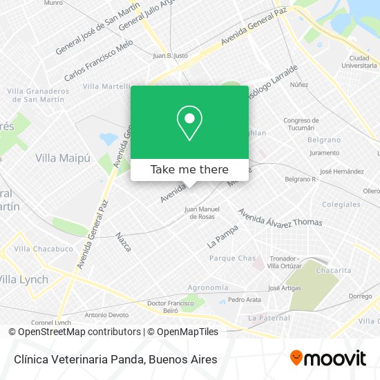 Clínica Veterinaria Panda map