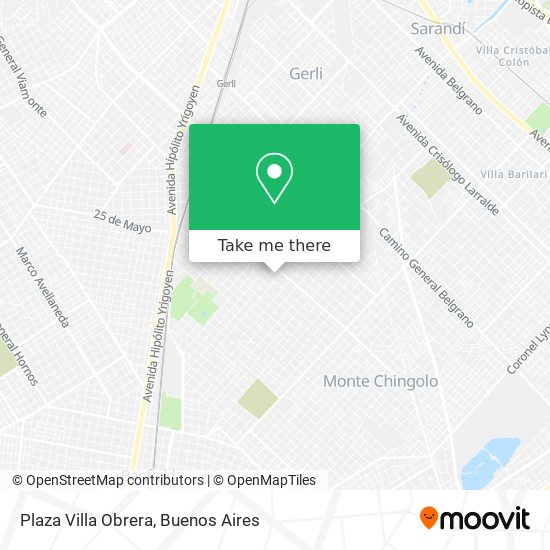 Plaza Villa Obrera map