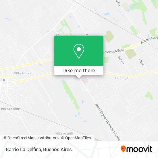 Mapa de Barrio La Delfina