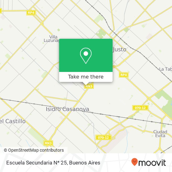 Escuela Secundaria N* 25 map