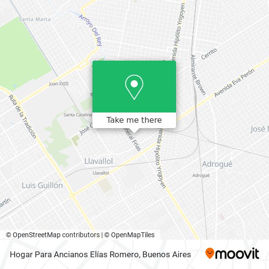 Hogar Para Ancianos Elías Romero map