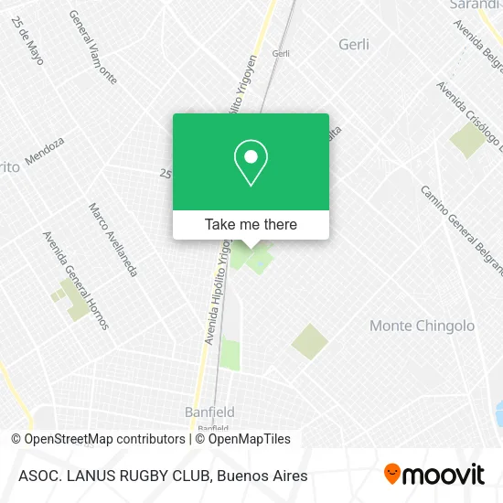 Mapa de ASOC. LANUS RUGBY CLUB