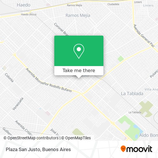 Plaza San Justo map