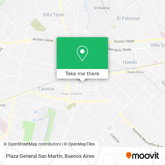 Mapa de Plaza General San Martín