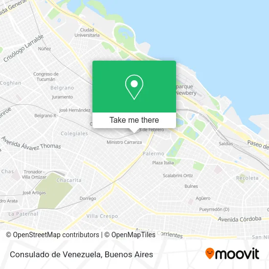 Mapa de Consulado de Venezuela