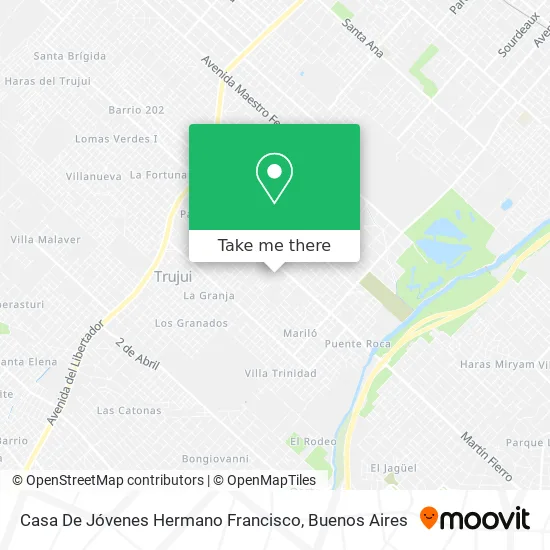 Mapa de Casa De Jóvenes Hermano Francisco