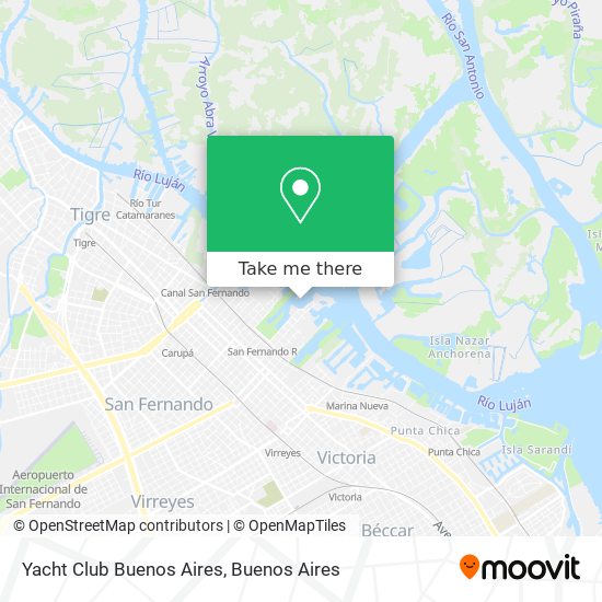 Yacht Club Buenos Aires map