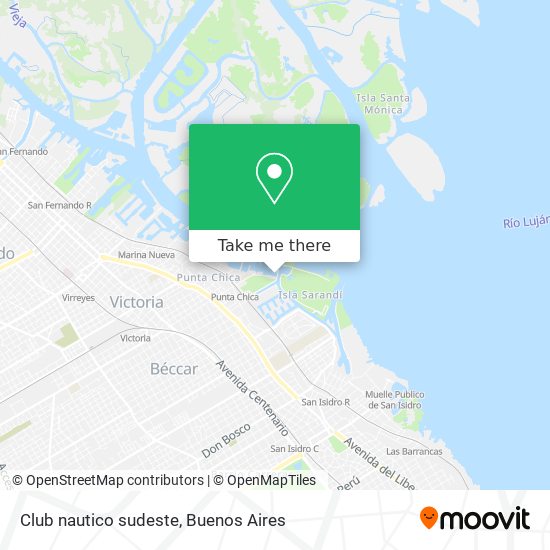 Club nautico sudeste map