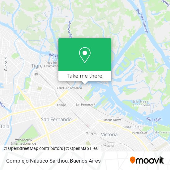 Complejo Náutico Sarthou map