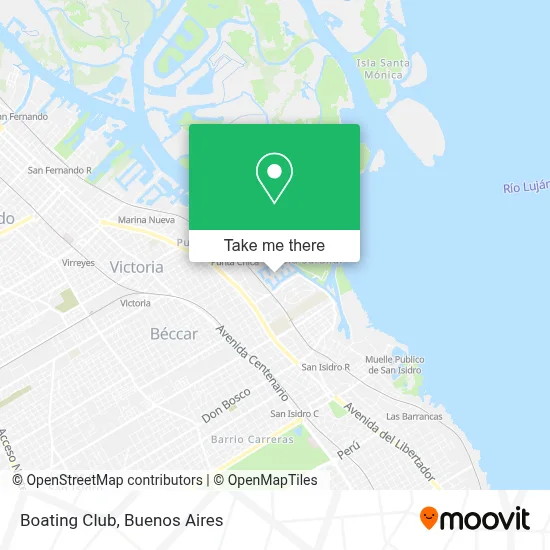 Boating Club map