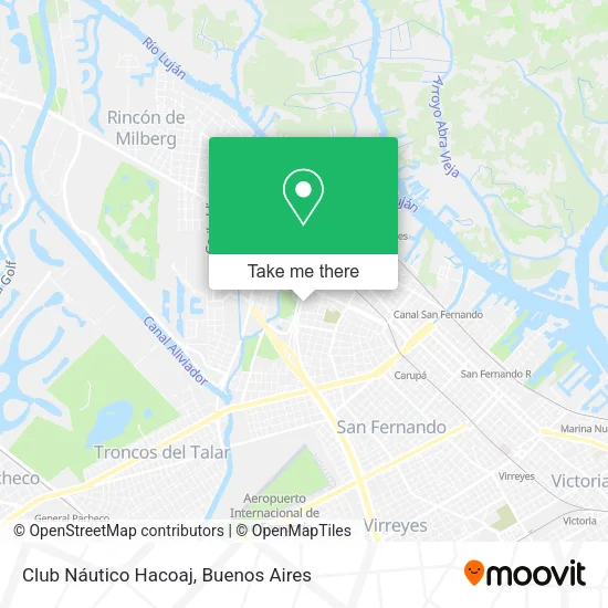 Club Náutico Hacoaj map