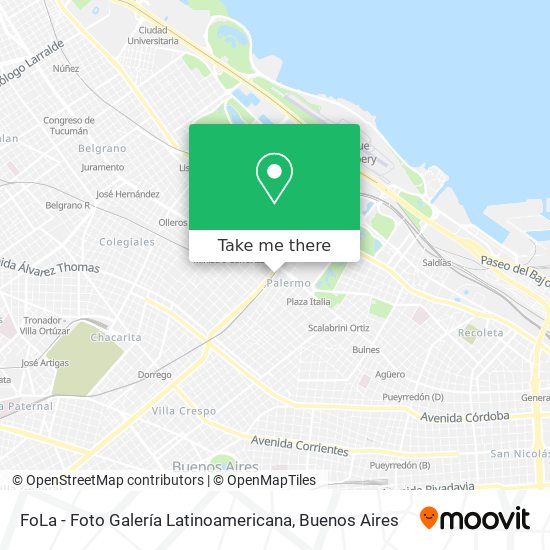 Mapa de FoLa - Foto Galería Latinoamericana