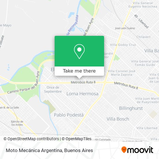 Moto Mecánica Argentina map