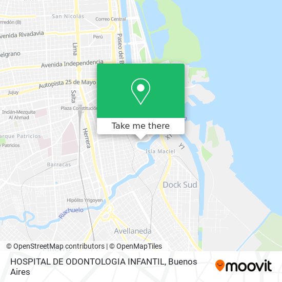 HOSPITAL DE ODONTOLOGIA INFANTIL map