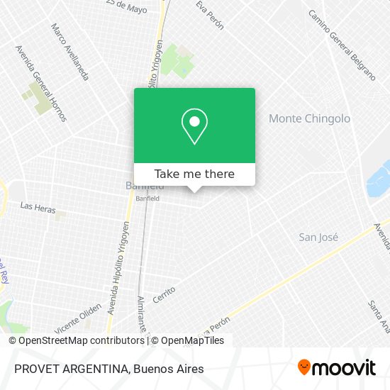 PROVET ARGENTINA map