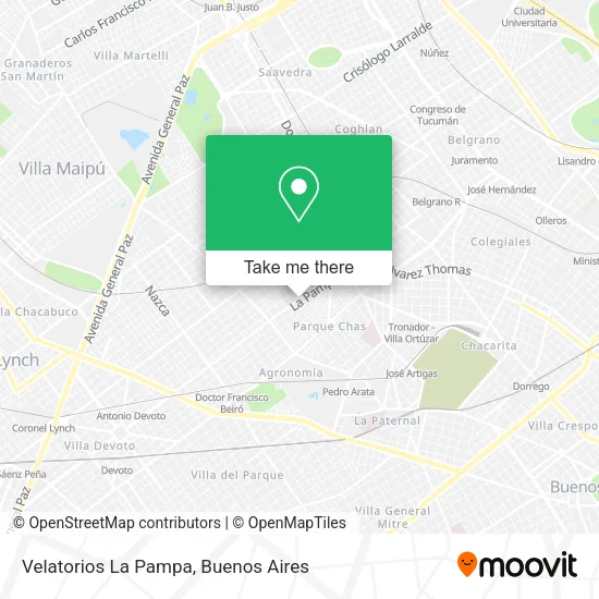 Velatorios La Pampa map