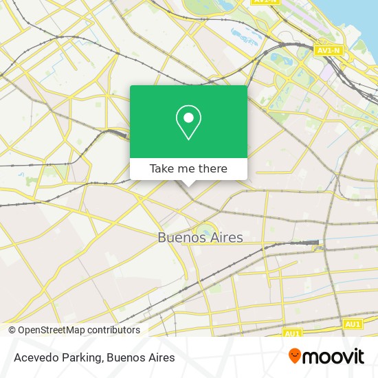 Acevedo Parking map