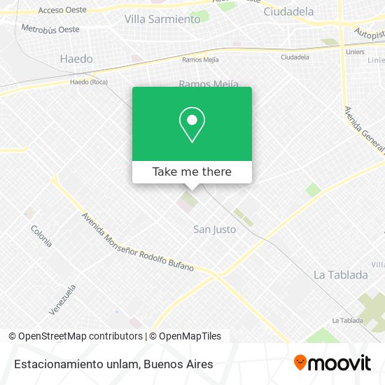 Estacionamiento unlam map