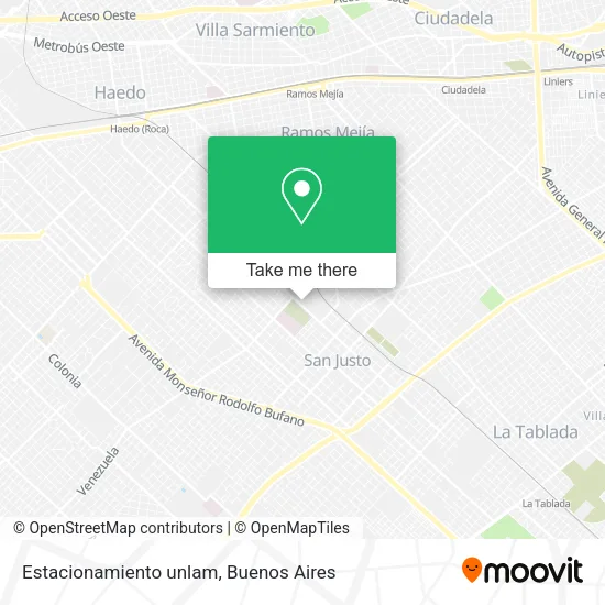 Mapa de Estacionamiento unlam
