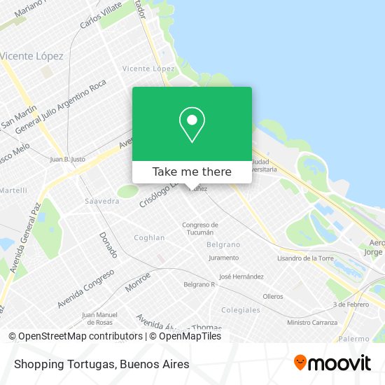 Shopping Tortugas map