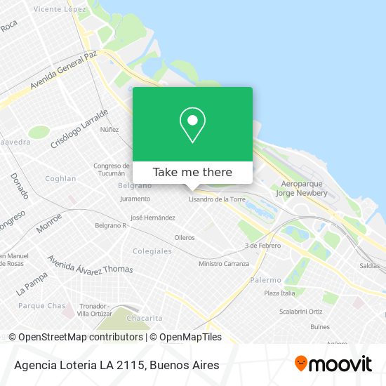 Agencia Loteria LA 2115 map