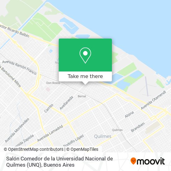 Salón Comedor de la Universidad Nacional de Quilmes (UNQ) map