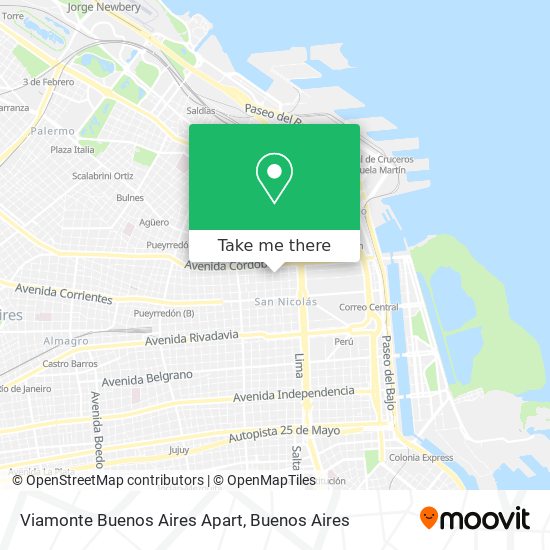 Viamonte Buenos Aires Apart map
