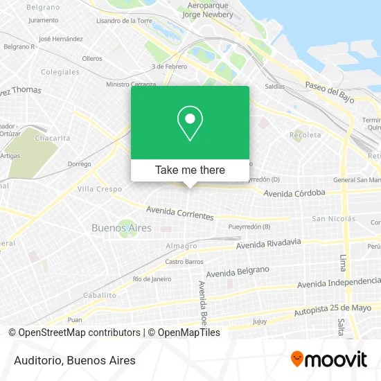 Auditorio map