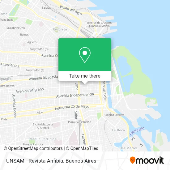 UNSAM - Revista Anfibia map