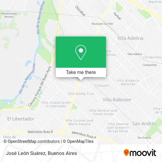 Mapa de José León Suárez